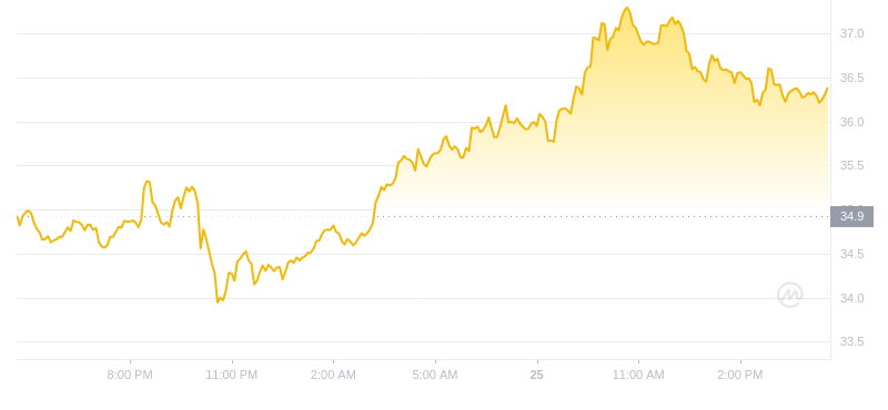 2024年09月25日Ordi币价格